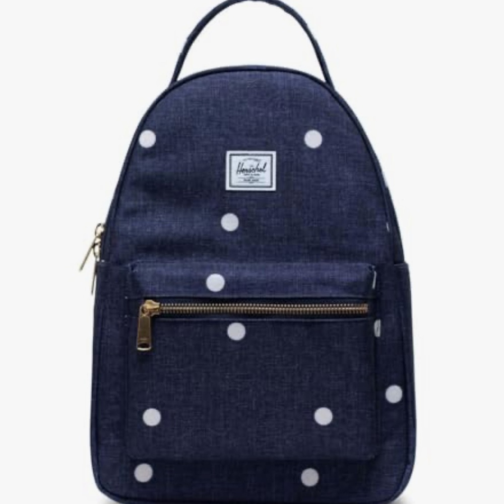 Herschel Navy Polka Dot Backpack MINI